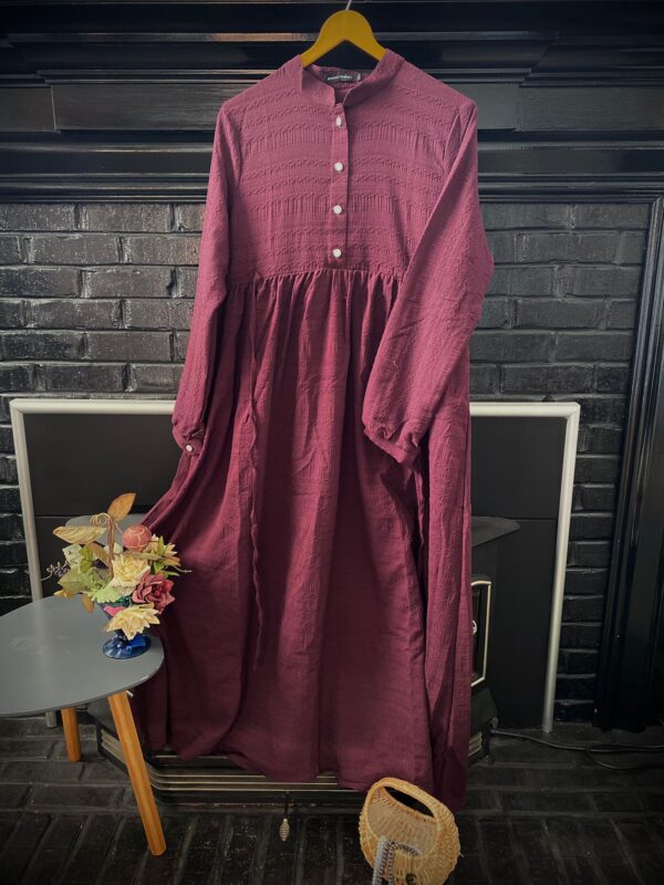 Olivia Dress Burgundy Wine