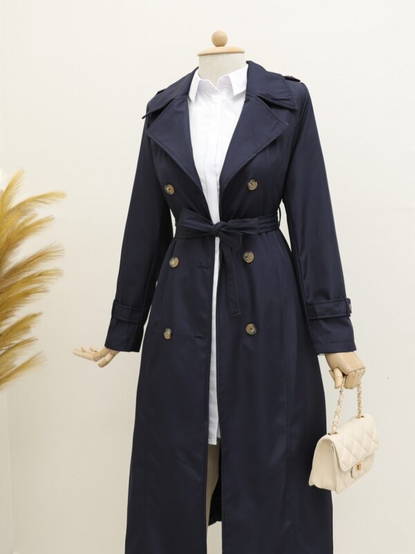 Lined-Belt-Trench-Coat-Navy-blue