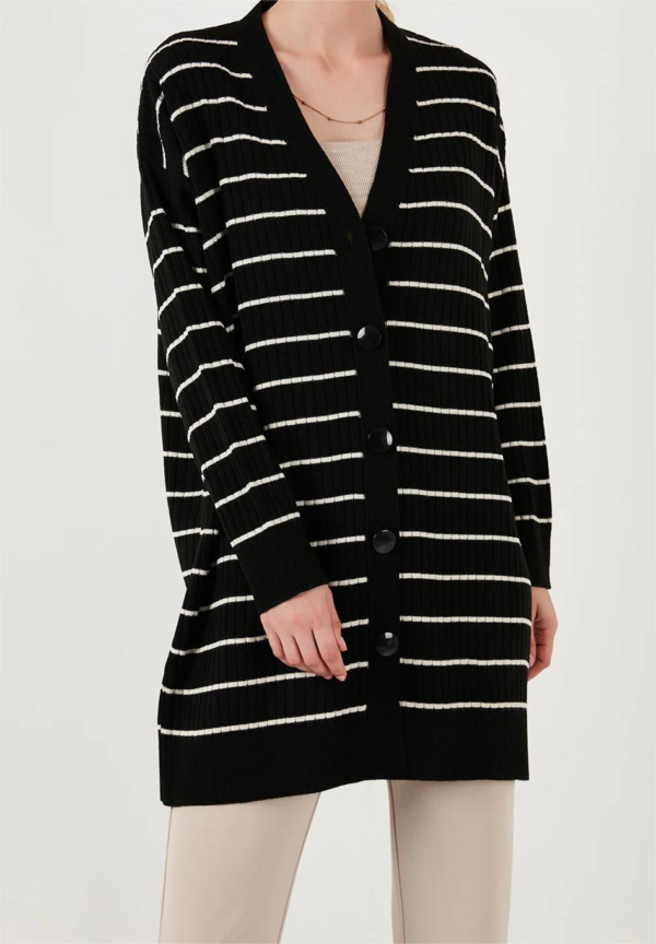 long-Knitwear-Cardigan-with-Ribbed-