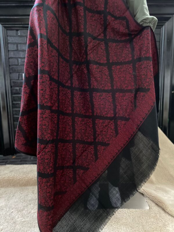 Kashmiri Pashmina Shawl - Maroon