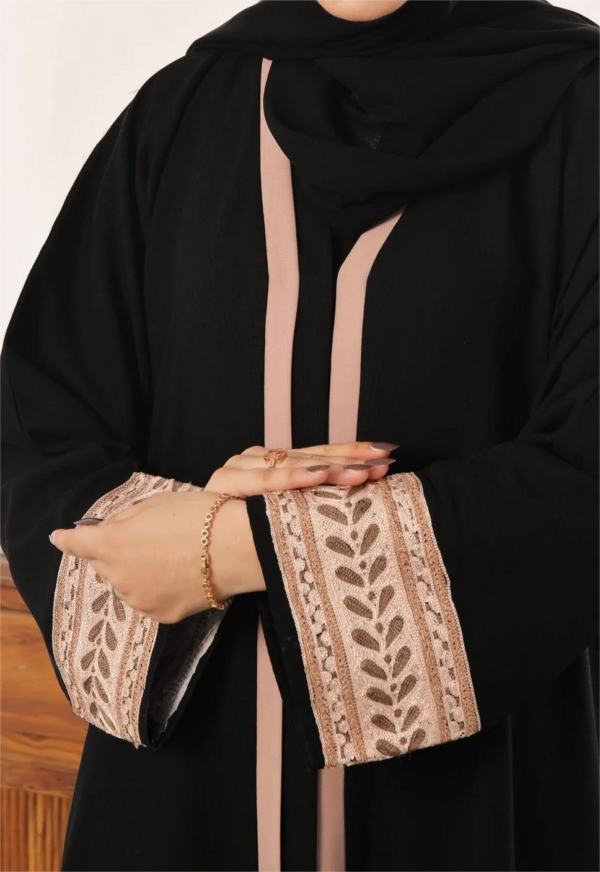 Black Embroidered Abaya