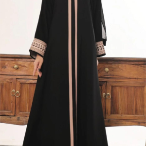 Black Embroidered Abaya