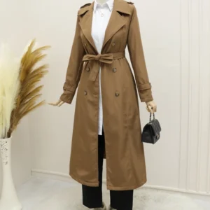 Lined Belt Trench Coat -Snuff