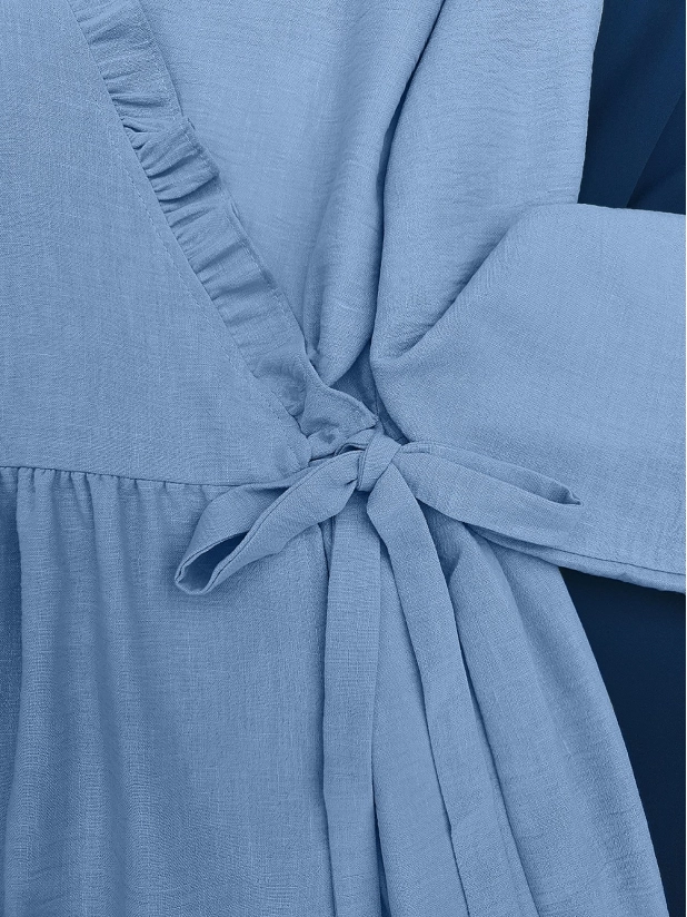 Linen Kimono - Baby Blue