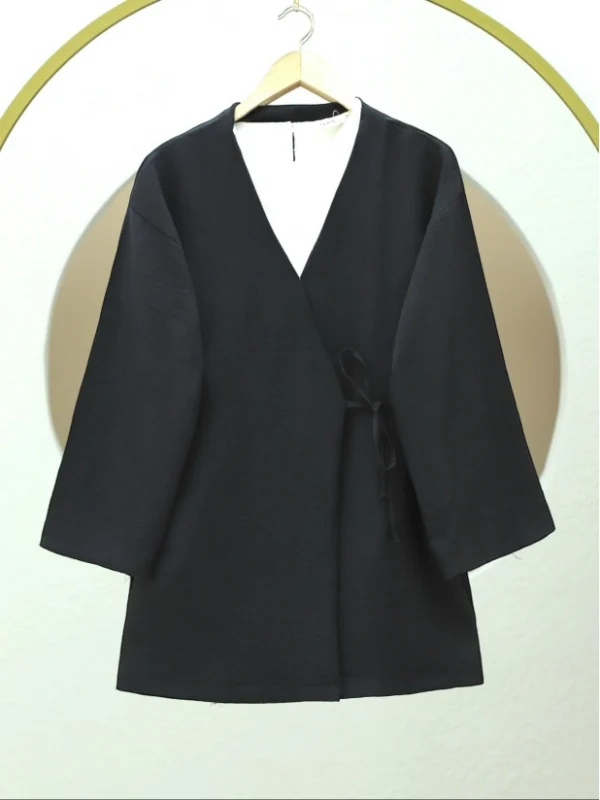 Linen Kimono - Black