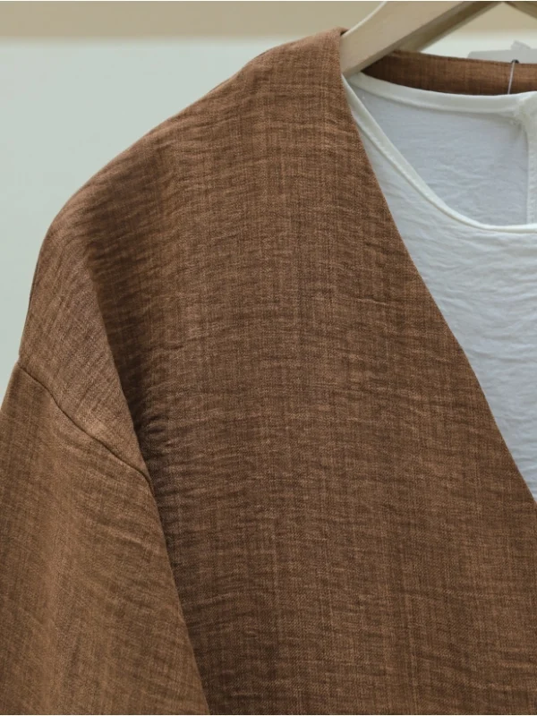 Linen Kimono - Cinnamon