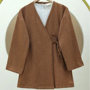 Linen Kimono - Cinnamon