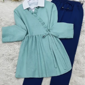 Linen Kimono - Mint