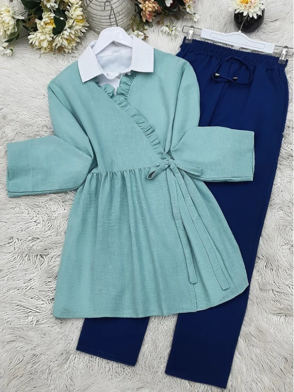 Linen Kimono - Mint