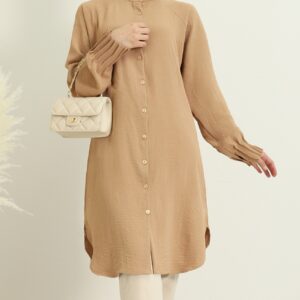 Oval Cut Tunic - Cinnamon