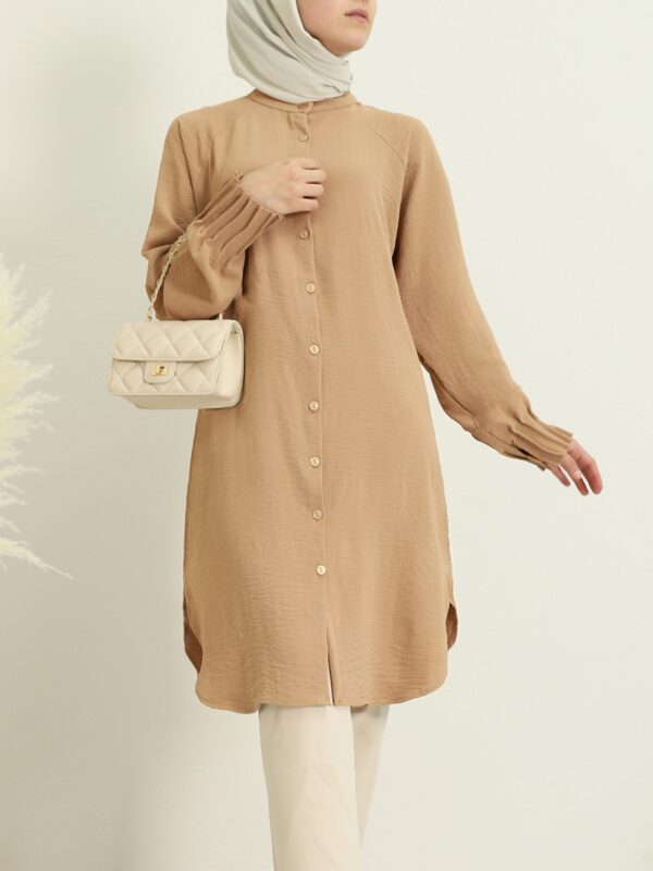 Oval Cut Tunic - Cinnamon