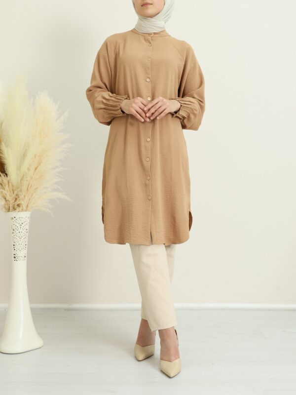 Oval Cut Tunic - Cinnamon