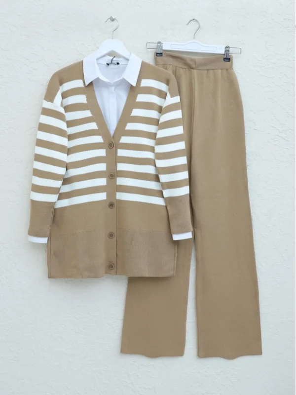 Striped Knit Suits -Co-ord Set