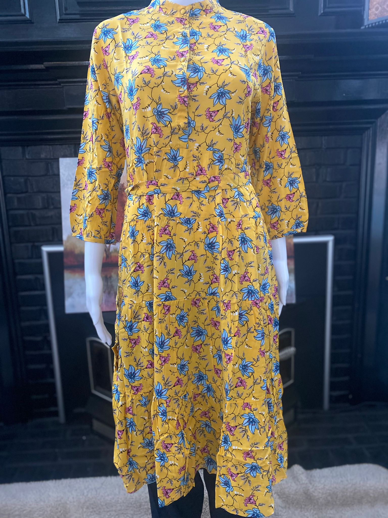 Blossom Radiance Midi Dress