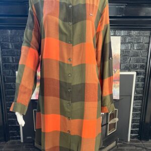 Bright Checks Shirt Dress Kurti. Available in Plus Size