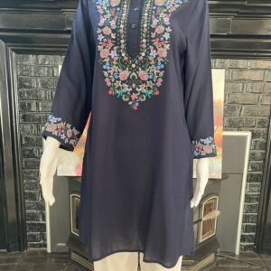 Embroidered Long Kurti a Lightweight & Elegant Kurti perfect for comfort wear