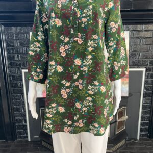 Floral Printed Tunic Short Dress. Perfect for casual and formal outings