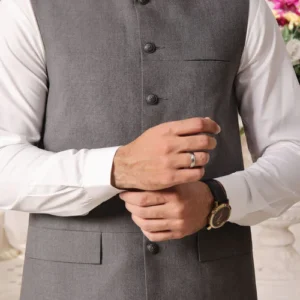 Grey Steel Striker Waistcoat - Men Waistcoat