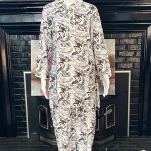 Printed Co-ord Set with Lace Detailing 2-Piece Tunic and Pant