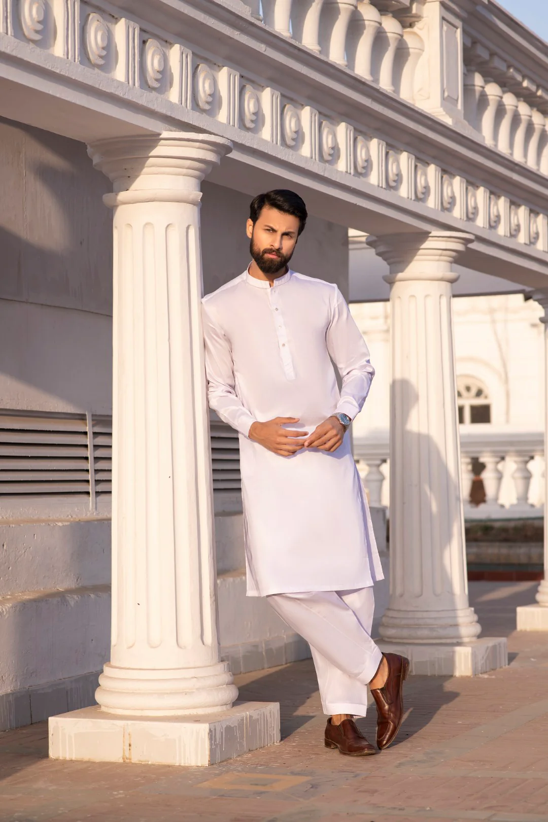 Luxe white Shalwar Kameez - Eminence