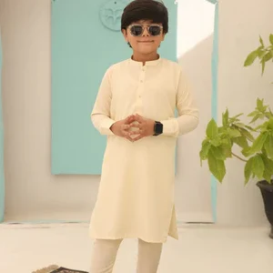 Pale Yellow - Kurta Pajama - Boys