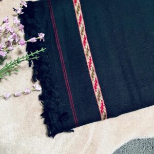 Peshawari Luxe Wool Shawl for Men - Navy Blue