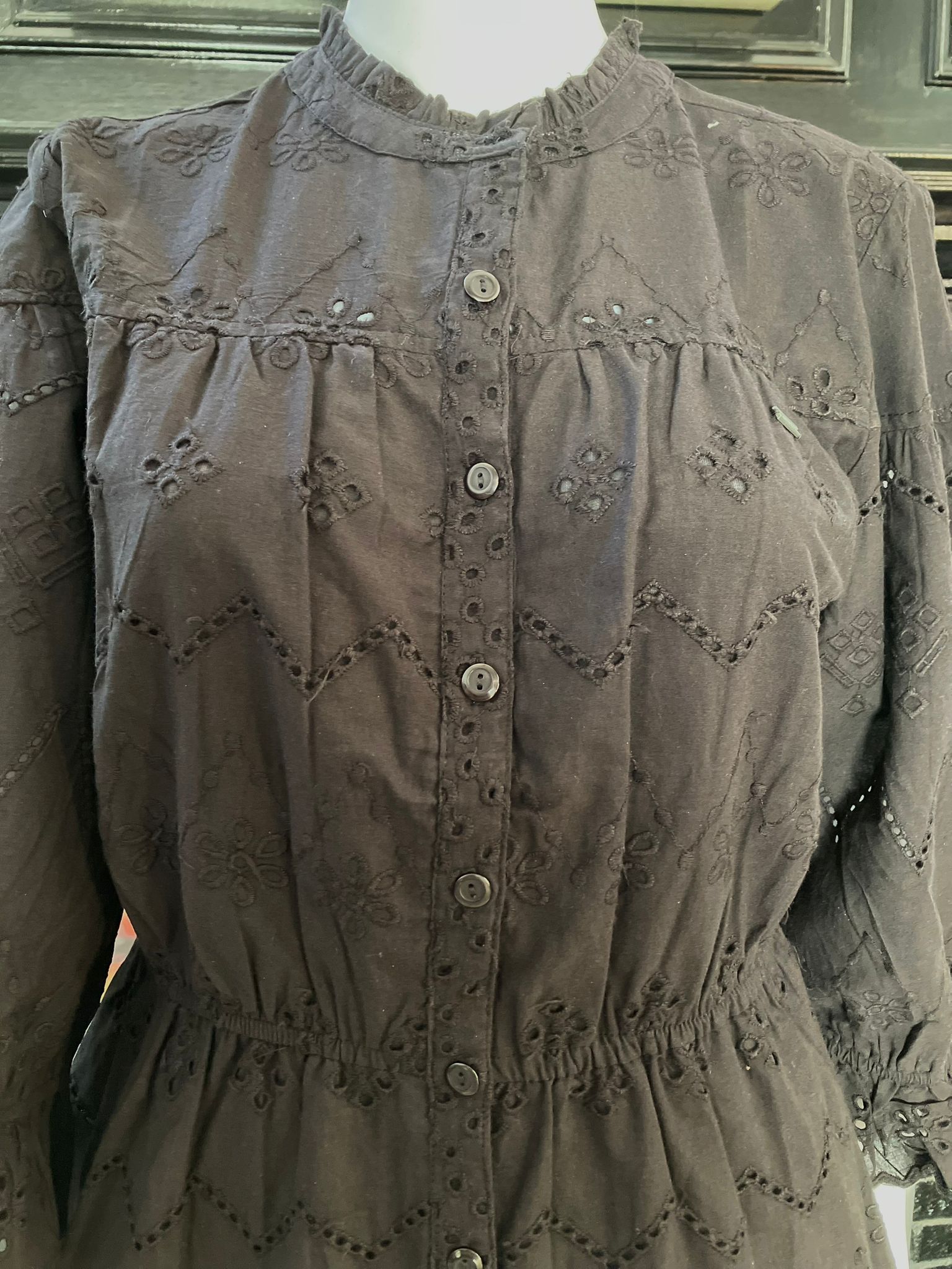 Smoked Eyelet Mini Dress Kurt Top for girls and women