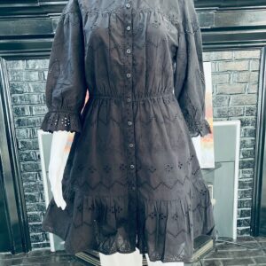 Smoked Eyelet Mini Dress Kurt Top for girls and women