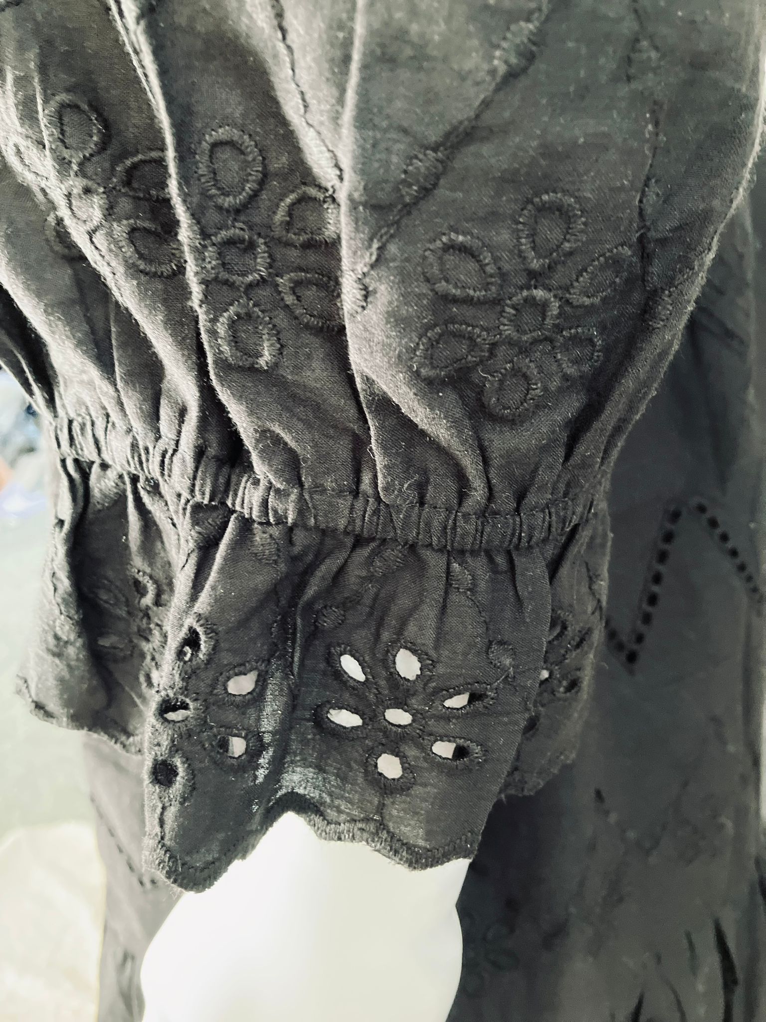 Smoked Eyelet Mini Dress Kurt Top for girls and women