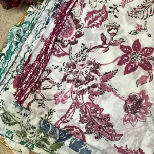 cotton dupatta floral design