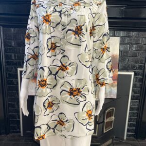 Trendy Floral Prints Tunic Short Dress