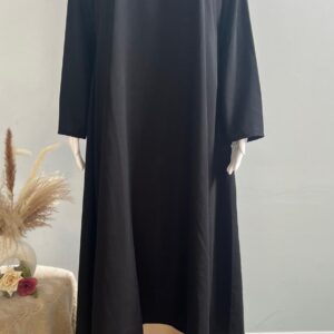 Double layered black and beiege Abaya