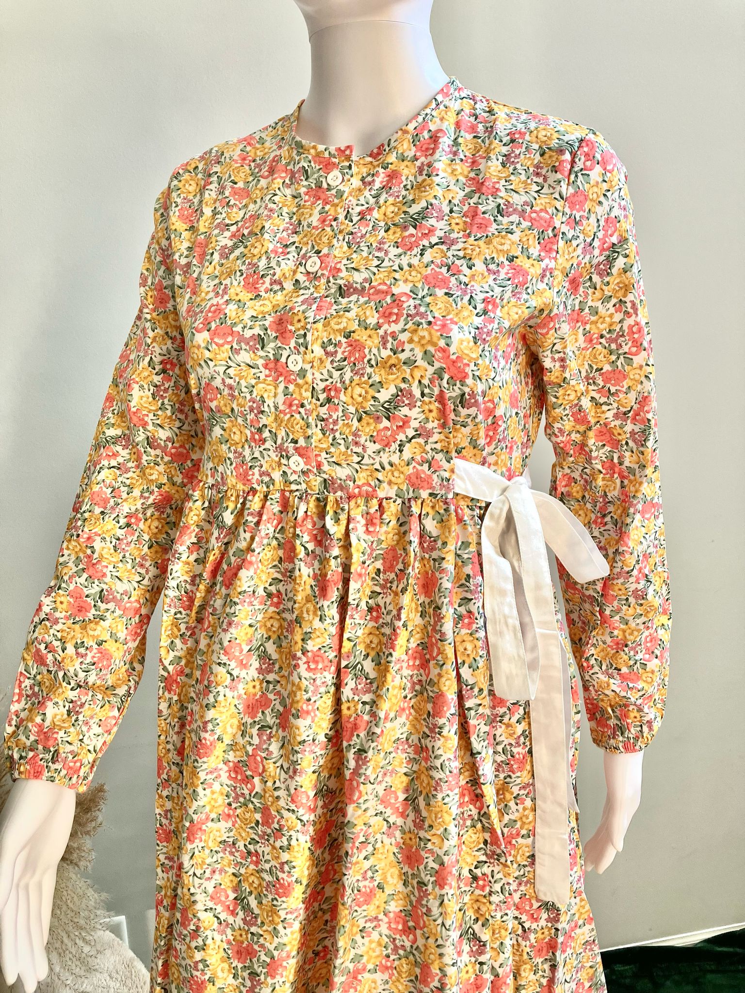 Summer Garden Floral Midi Dress